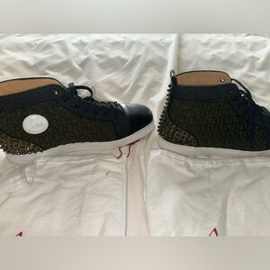 Christian Louboutin rare spiked sneakers/original box & dust bags. Worn once.